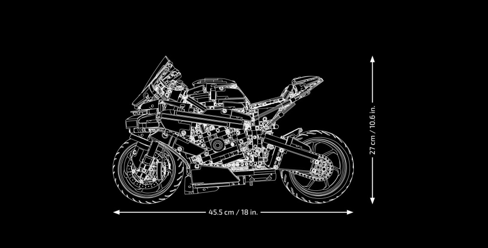 Конструктор Lego Technic BMW M 1000 RR 1920 деталей (42130)