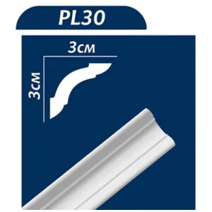 Плинтус потолочный Premium Decor PL30MP 3,0x3,0x200см