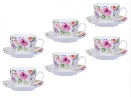 Фото чайный набор lefard цветок 12 предметов (358-961)