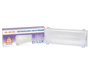 Аварійний світильник DELUX REL-202 3,7V 2,2Ah 40LED 8W 355x140x55мм (90020531)