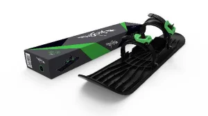 Фото монолыжа plastkon onefoot miniski черная с зелёным