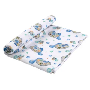 Фото пеленка руно черепашка фланель 90x110см (204.05_черепашка)