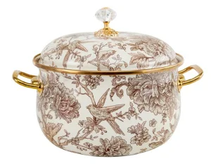 Каструля емальована Elmani з кришкою 6,1л, d24см, h13см (763-013)