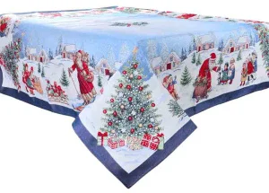 Новорічна скатертина Lefard Home Textile Village з люрексом 140х140см (716-038)