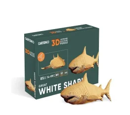 Фото картонный конструктор cartonic 3d puzzle shark (cartshark)