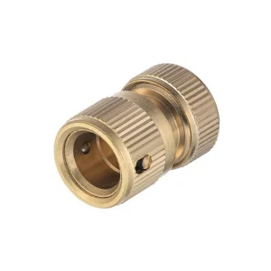 Конектор Intertool STORM 1/2" на шланг 1/2" латунний з аквастопом (GE-1219)