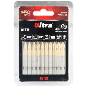 Набір біт Ultra PH2x50мм 10шт (4014212)