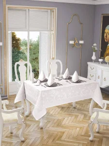 Фото скатерть jackline pano linen white 9886-8 160x220см (tb_14003383)