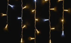 Фото гирлянда наружная delux icicle 75led ip44 en теплый белый 2x0.7м (90015184)