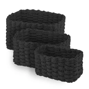 Набір кошиків плетених для зберігання Ardesto Prestigio 3,3/2,2/1,4л (ARHC2505BL)