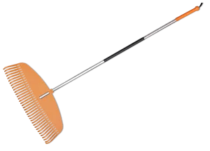 Грабли пластиковые Bradas TQ 35 зубца, с алюминиевым черенком TQ-G35TA
