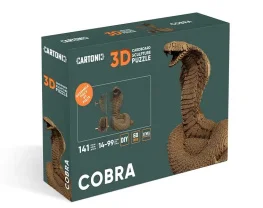 Фото картонный конструктор cartonic 3d puzzle cobra