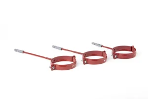 Держатель трубы Profil стальной L100 75 красный