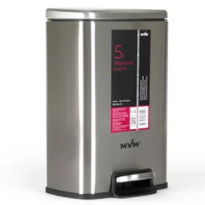 Фото мусорное ведро mvm bin-15 5л (bin-15 5l ss)