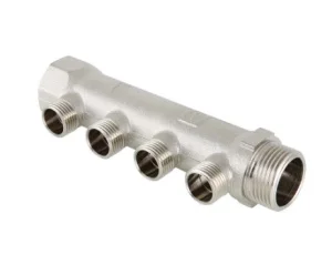 Колектор VALTEC із зовнішнім різьбленням 3/4"x1/2" 4 виходи (VTc.500.N.0504)