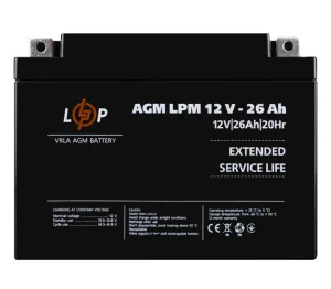 Акумулятор LogicPower AGM LPM 12V 26Ah (4134)