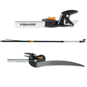 Телескопічний садовий сучкоріз Fiskars UP86 + пила для сучків Fiskars UP80 (115562)