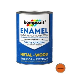 Емаль алкідна Kompozit оранжева 0,9кг