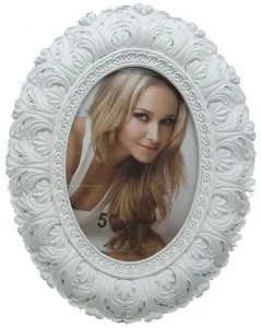 Овальна фоторамка Angel Gifts 13х18 см, біла LF09541-157F