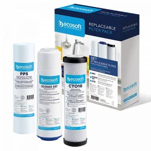 Комплект картриджів Ecosoft 1-2-3 для тристадійних фільтрів 3шт (CMV3ECO)
