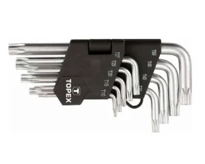 Ключі шестигранні TOPEX T10-T50 набір 9 шт (35D960)