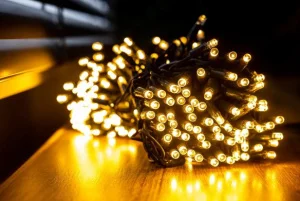 Фото электрогирлянда наружная bpny 300led 30м тепло-белый (108046)