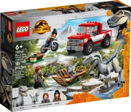 Конструктор Lego Jurassic World Блу и поимка бета-велоцираптора 181 деталь (76946)