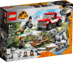 Фото конструктор lego jurassic world блу и поимка бета-велоцираптора 181 деталь (76946)