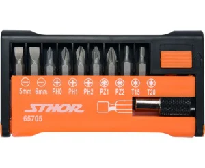 Набір біт STHOR 1/4 25мм з тримачем 60мм 10шт (65705)