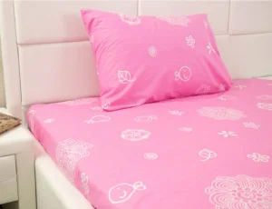 Фото набор простынь и наволочка руно розовый бязь 145x215см (12.114_pink)