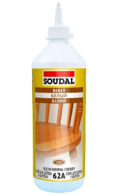 Клей для дерева Soudal 62А PVAC D2 0,25кг (000030000062002500)