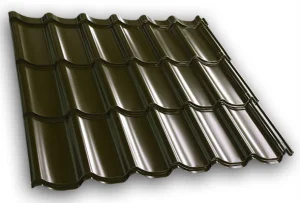 Металочерепиця Arcelor поліестер (Польща) 0,50 DELTA ™ 15 RAL 8019
