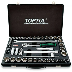 Набір головок торцевих TOPTUL квадрат 1/2" 46шт (GCAD4601)