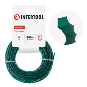 Леска для триммера Intertool квадрат витая 3ммх15м (DT-2325)