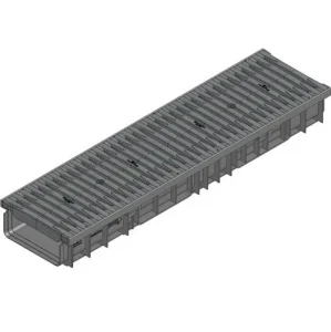 Жолоб HAURATON Recyfix PRO 200 262х115х1000 тип 115 РР-РЕ B125 1м (47233)