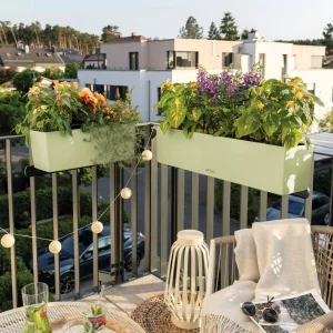 Вазон Lechuza Balconera Color 50 кораловий 50х19х19см 8л (15694)