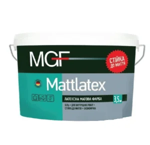 Фарба інтер'єрна акрилова MGF M100 Mattlatex матовий 3,5кг