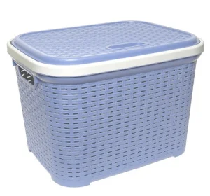 Кошик для білизни Irak Plastik бузковий 38,5x29x28см 20л (5633)