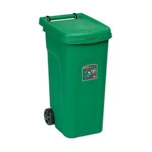 Бак для сміття на колесах Stefanplast зелений 80л (25600)