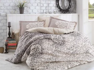 Комплект постільної білизни HOBBY Flannel Serenity сірий 200x220см євро (40202_2,0)