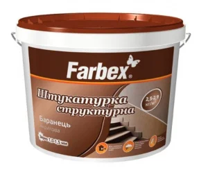 Штукатурк акрилова Farbex баранець біла 30кг