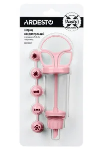 Шприц кондитерський з насадками Ardesto Tasty baking 6,5x19x4,5см (AR2306PP)