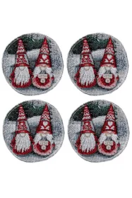 Фото набор салфеток под чашку прованс snowfall d11см (041738)