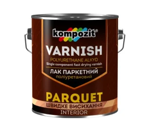 Лак паркетний Kompozit поліуретановий шовковисто матовий 10л