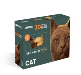 Фото картонный конструктор cartonic 3d puzzle cat (cartcat)