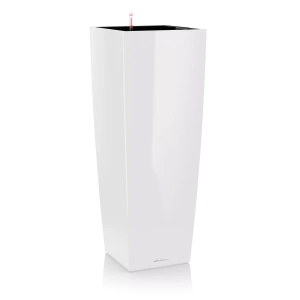 Вазон Lechuza Cubico Alto Premium 40 білий 39,5x39,5x105см 31л (18230)