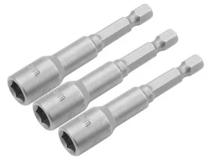 Головки магнітні Tolsen 11мм 1/4"х65мм 3шт (77846)