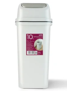 Фото мусорное ведро mvm bin-12 серое 10л (bin-12 10l gray)