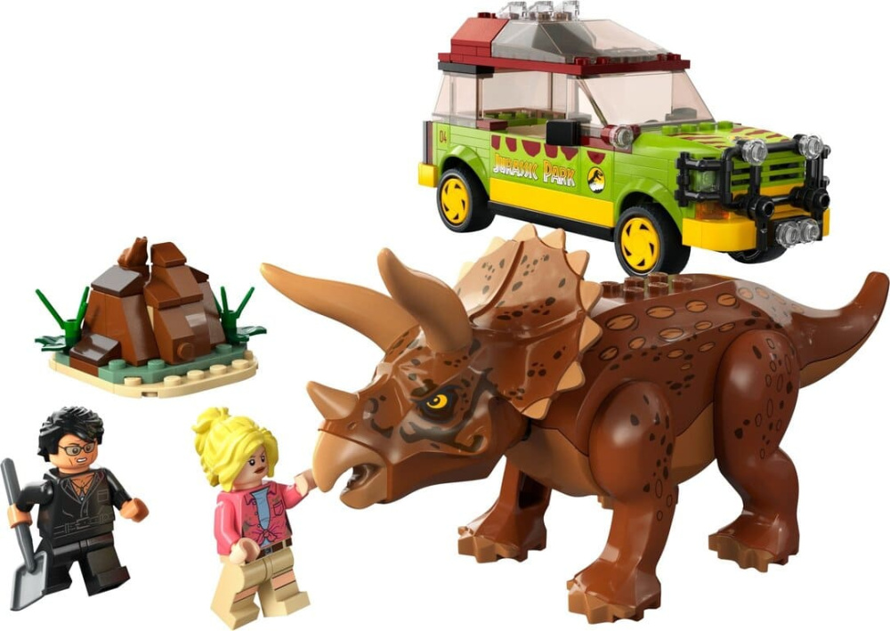 Конструктор Lego Jurassic Park Дослідження трицератопсів 281 деталь (76959)