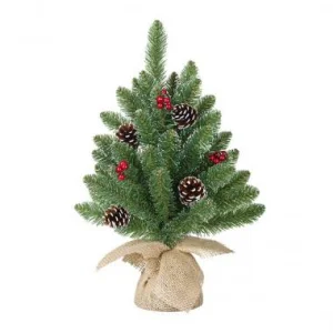Сосна штучна Black Box Trees Creston Frosted з шишками 0,6м (8718861153057)